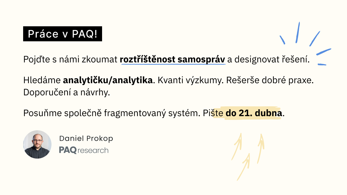 Analytička/analytik – výzkum a reforma roztříštěných samospráv