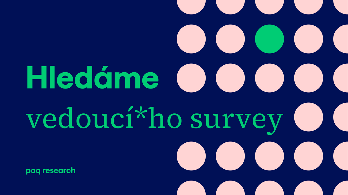 Hledáme vedoucí*ho kvantitativních společenských výzkumů – výběrových šetření